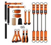 Pilates Bar Set with Resistance Bands, Muscle Training, Fitness Equipment, Pilates System, Full Body Training for Women, Men and Adults, at Home or in the Gym with Shoulder Training