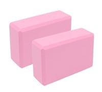 Pilates Block, Set of 2 Stretch Blocks - Wedge Shaped Non-Slip Balance Aid for Hot Yoga Gym Beginners Handstand Home Training Squats Stretching Exercises