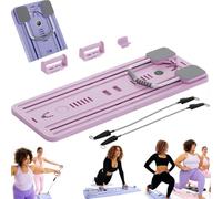 Pilates Board - 2024 Best Lhanel Pilates Reformer Set, Multi-Purpose Foldable Pilates Reformer Board for Home
