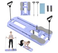 Pilates Board, 2025 Pilates Reformer Set, Multifunctional Abdominal Board, Portable Ab Core Trainer, Foldable Pilates Reformer Board for Home, Blue