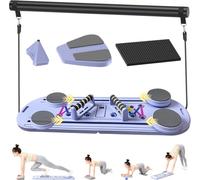 Pilates Board，7-Function-in-1 Multi-Functional Abdominal Board， Collapsible Pilates Board ，Reformer Kit for Full Body Workout, Abs Trainer, Core Strength