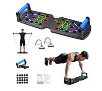 Pilates Board for Home Workout,Foldable Pilates Reformer Equipment with Timer,12-in-1 Portable Pilates Reformer Machine for Core Trainer,Home Gym,Abs,Back,Flexibility Training (All-in-One-Black)