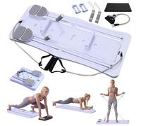 Pilates board,Multi-functional Pilates Trainer,Pilates Reformer With Automatic Rebound Function,Foldable Design,Equipped with a timer,Knee Pads And Resistance Bands,Suitable For Home And Gym Use.