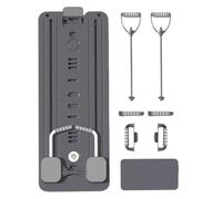 Pilates Board, Multipurpose Foldable Reform Board, Portable Workout Equipment with Bands, Basic Trainer for Back, Body, Abdominal Exercises, Home Gym