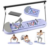 Pilates Board Pilates Reformer Foldable Multifunction Reformer Pilates Home with Abdominal Exercise Machine Automatic Rebound Mini Reformer Pilates for Home Gym