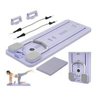 Pilates Board, Pilates Reformer Set, Multi-Purpose Foldable Pilates Reformer Board for Home, 5 in1 Pilates Sliding Board, Pilates Equipment