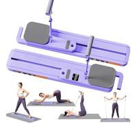 Pilates Board, Pilates Reformer Set with Resistance Bands and Detachable Push-up Handles, Timer&Reps&Calorie Display, Upgraded Portable Pilates Machine Full Body for Home Workout, Body Shaping