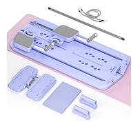 Pilates Board Reformer with Ski Trainer and Pilates Bar, 5 in 1 Multifunctional Pilates Board for Home, Efficient Pilates Reformer Set with Kneeling Pad for Women, Full Body Exercise, Purple