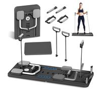 Pilates Board, Senndio 2025 Upgraded Foldable Reformer Pilates Machine, Multifunctional Home Gym System for Full Body Strength Toning for Men & Women