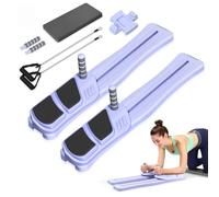 Pilates Board, Upgraded Pilates Reformer for Core Workouts, Detachable Ab Trainer Machine with Anti-Slip and Quiet Design, Home Fitness Equipment Set for Full Body Workout