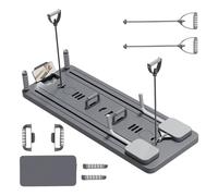 Pilates Board - Versatile Foldable Reform , Portable Core Trainer with Bands, Full Body Workout Equipment for Abdomina Muscle Toning