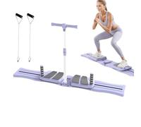 Pilates Board - Yoga Reformer Training Board Set - Ergonomic Foldable Equipment for Abdominal Strength Training