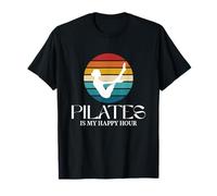 Pilates Boat Pose Funny Pilates is My Happy Hour Vintage T-Shirt