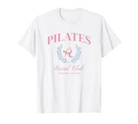Pilates Club Movement Breathe Stretch Design T-Shirt
