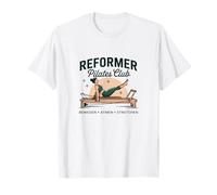 Pilates Club Movement Breathe Stretch Design T-Shirt