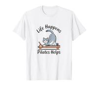 Pilates Club Movement Breathe Stretch Design T-Shirt