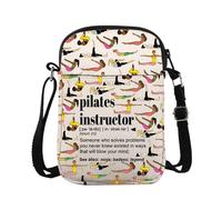 Pilates Coach Trainer Cross Body Bag Pilates Instructor Appreciation Gift Pilates Instructor Definition Messenger Bag (Pilates Instructor CB)