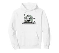 Pilates Dad Reformer Machine Graphic Strong Workout Man Pullover Hoodie