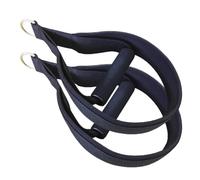 Pilates Double Ring Straps - 38cm Adjustable Exercise Bands, Fitness Training Accessories | Flexible Usage Pilates Reformer Yoga Straps for Home Gym Strength Flexibility Balance Practice