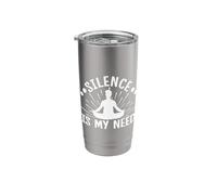 Pilates Enthusiasts Silence is My Need Pilates Stainless Steel Insulated Tumbler