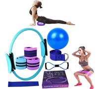 Pilates Essentials Kit for Women, New Better Me Pilates Kit,Yoga Rings, Booty Bands,Yoga Ball,Yoga Sets for Women - Complete Set of 11 Accessories,Pilates Equipment for Home Workouts