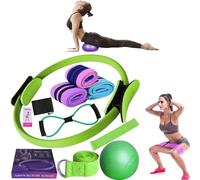 Pilates Essentials Kit for Women, New Better Me Pilates Kit,Yoga Rings, Booty Bands,Yoga Ball,Yoga Sets for Women - Complete Set of 11 Accessories,Pilates Equipment for Home Workouts