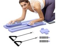 Pilates Fitness Board - Reformer Exercise System, Strength Training Apparatus | Total Body Toning Resistance Stability Conditioning Structure Muscle Control Mobility Enhancement Equipment for Yoga Car