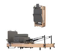 Pilates Folding Core Bed, Seven-Speed Adjustment/Environmentally Friendly PU Thickened Leather Body Shaping Machine, Suitable for Yoga Studios, Fitness Institutions, Rehabilitation Centers