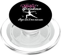 PILATES GRANDMA funny saying AGE ISN'T AN EXCUSE PopSockets PopGrip for MagSafe
