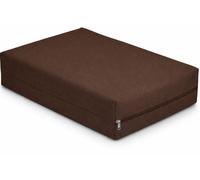 Pilates Head Cushion Headpad for Yoga Memory Foam 3"/ 7.5cm Pillow for Balance Pad, Knee Pads, Pilates Block or Yoga Cushion Removable Organic Polyester Cover 30×30×7.5cm (Chocolate brown)