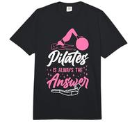 Pilates Instructor Teacher Pilates is Always The Answer Comfort Colors Adult Heavyweight T-Shirt