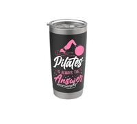 Pilates Instructor Teacher Pilates is Always The Answer Stainless Steel Insulated Tumbler