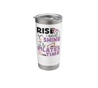 Pilates Instructor Teacher Rise and Shine It's Pilates Time Stainless Steel Insulated Tumbler