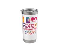 Pilates Instructor Teacher Watercolor I Do Pilates to Burn Stainless Steel Insulated Tumbler