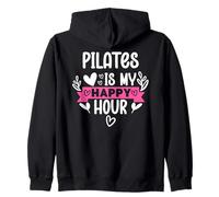 Pilates is My Happy Hour Hot Girls Do Pilates Instructor Era Zip Hoodie