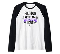 Pilates is My Happy Hour in Pilates Era Pilates Instructor Raglan Baseball Tee