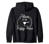 Pilates Is My Happy Hour Lover Mind Body Movement Zip Hoodie