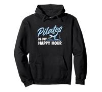 Pilates Is My Happy Hour - Pilates Lover Instructor Pullover Hoodie