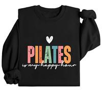 Pilates Is My Happy Hour Sweatshirt, Pilates Is My Happy Hour Shirt, Pilates Is My Happy Hour Hoodie, Pilates Shirt Black