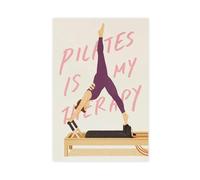 Pilates Is My Therapy Canvas Poster Wall Art Decor Print Picture Paintings for Living Room Bedroom Decoration 12x18inch(30x45cm)