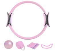 Pilates Kit - Bar toolwith Res | Yoga Ball Set | Workout Bar Kit | Squats Exercise Equipment | Yoga Ring Ball Resistance Bands | 5X Workout Equipment, Home Gym Accessories, Stretching Bands for Women
