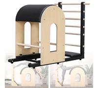 Pilates Ladder Barrel for Body Stretch, Home Studio Gym Fitness, Yoga Small Muscle Group Exercise Body Shaping, Wooden Spine Corrector Machine