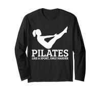 Pilates Like A Sport Only Harder Funny Yoga Instructor Long Sleeve T-Shirt