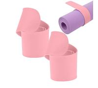 Pilates Mat Strap | 1 Pair Heavy-Duty Pilates Pad Holder | Yoga Mat Scrunchie Slap Band,for Gym Home Fitness Outdoor Travel Workout Exercise