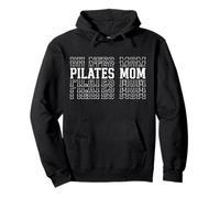 Pilates Mom Funny Layered Text Mother Mama Coach Pullover Hoodie