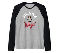 Pilates Ninja Master Zen Balance Warrior Raglan Baseball Tee