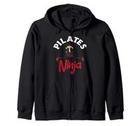 Pilates Ninja Master Zen Balance Warrior Zip Hoodie
