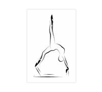 Pilates Pose Minimal Pilates Pose Pilates Reformer Poster Canvas Poster Wall Art Decor Print Picture Paintings for Living Room Bedroom Decoration Unframe: 12x18inch(30x45cm)