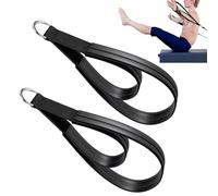 Pilates Reformer Belts | 2 Pieces Double Loop D-Ring Anti-Slip | Pilates Stretch Belts for Reformer - For Home Fitness Student Apartment Women Ladies Beginners And Lovers