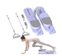 Pilates Reformer Board - Split Pilates Board, Multifunctional Abdominal and Trainer, Compact Fitness , Split Pilates Boards, for Muscle Strength Training, Core, Legs, Arms, Spor
